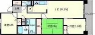 スカール江坂の物件間取画像